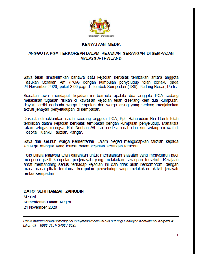 KENYATAAN MEDIA - ANGGOTA PGA TERKORBAN DALAM KEJADIAN SERANGAN DI SEMPADAN MALAYSIA-THAILAND.png