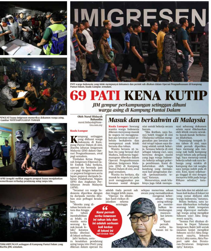 3 DISEMBER 69 PATI KENA KUTIP