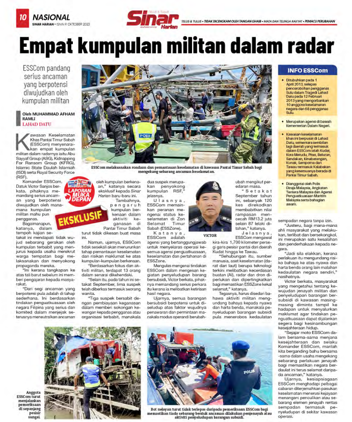 EMPAT KUMPULAN MILITAN DALAM RADAR 