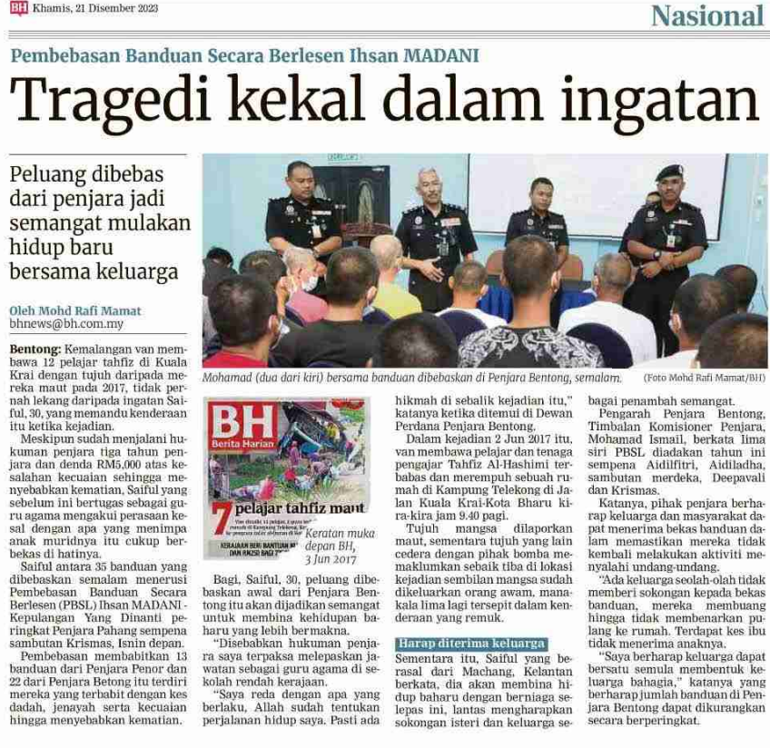 21 DISEMBER 2024 TRAGEDI KEKAL DALAM INGATAN 